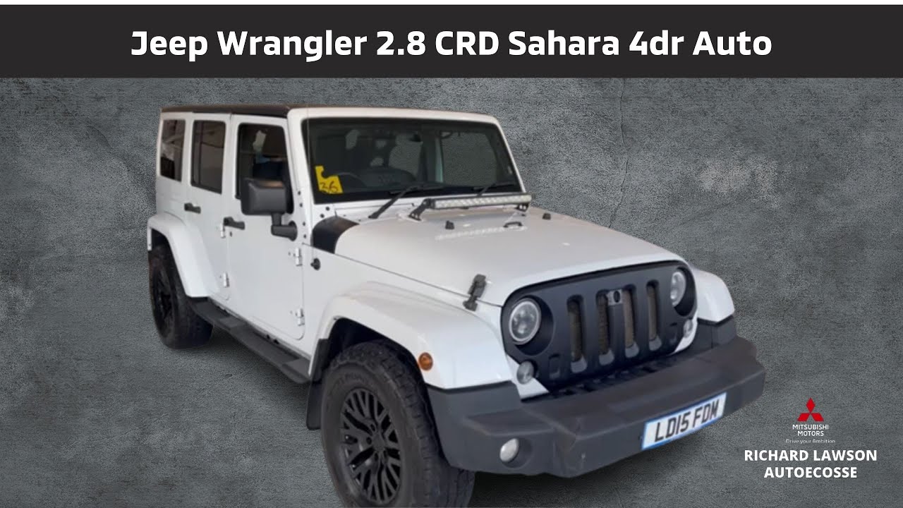 Jeep Wrangler 2.8 CRD Sahara 4dr Auto Review @ Richard Lawson Autoecosse. LD15FDM