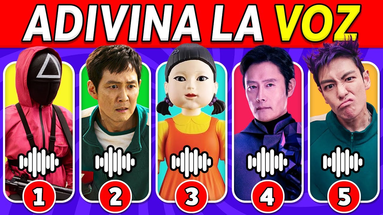 QUIZ de EL JUEGO DEL CALAMAR 2 🔊🦑✅ Adivina los Personajes de El Juego del Calamar 2 por su Voz 🎶