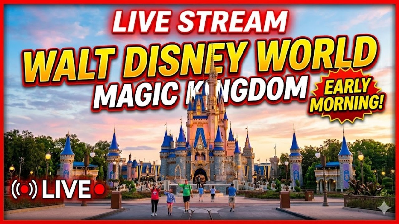 🔴 LIVE: Magic Kingdom Early Morning Live Stream!!