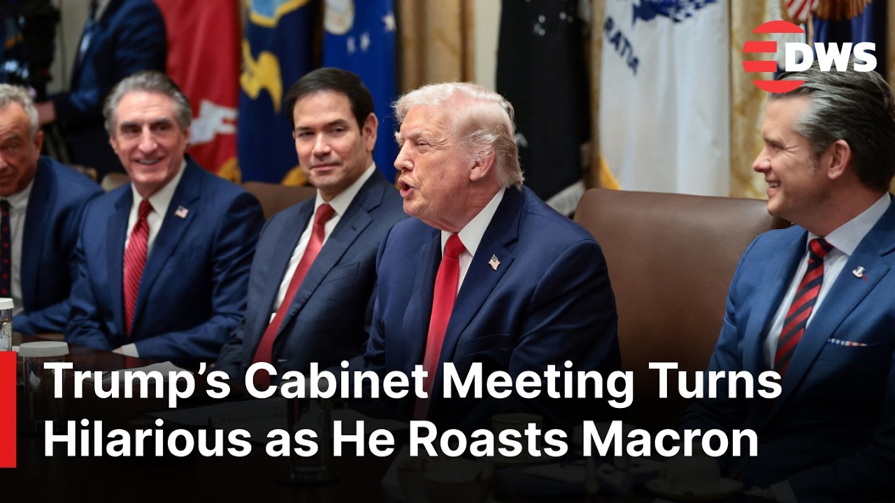 Trump ROASTS Macron in Cabinet Meeting 😂 Whole Room Bursts Into Laughter Over Drug Price Deal | AC1E