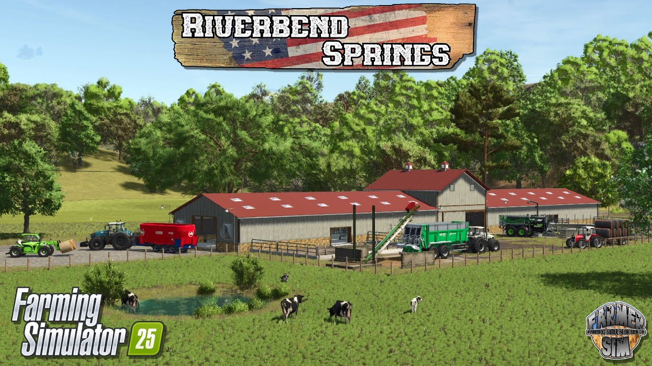 I SPENT $3 MILLION BUILDING A HUGE DAIRY FARM! - Riverbend Springs Episode 13 - Farming Simulator 25