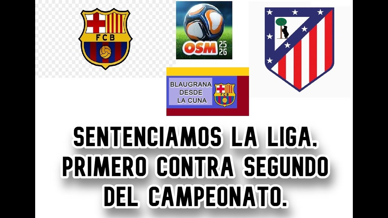 Partido contra el At Madrid juego Osm, nos jugamos la Liga contra el segundo y sentenciar la Liga.
