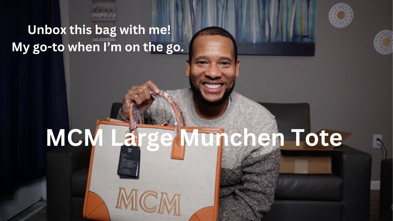MCM Large Munchen Tote Unboxing