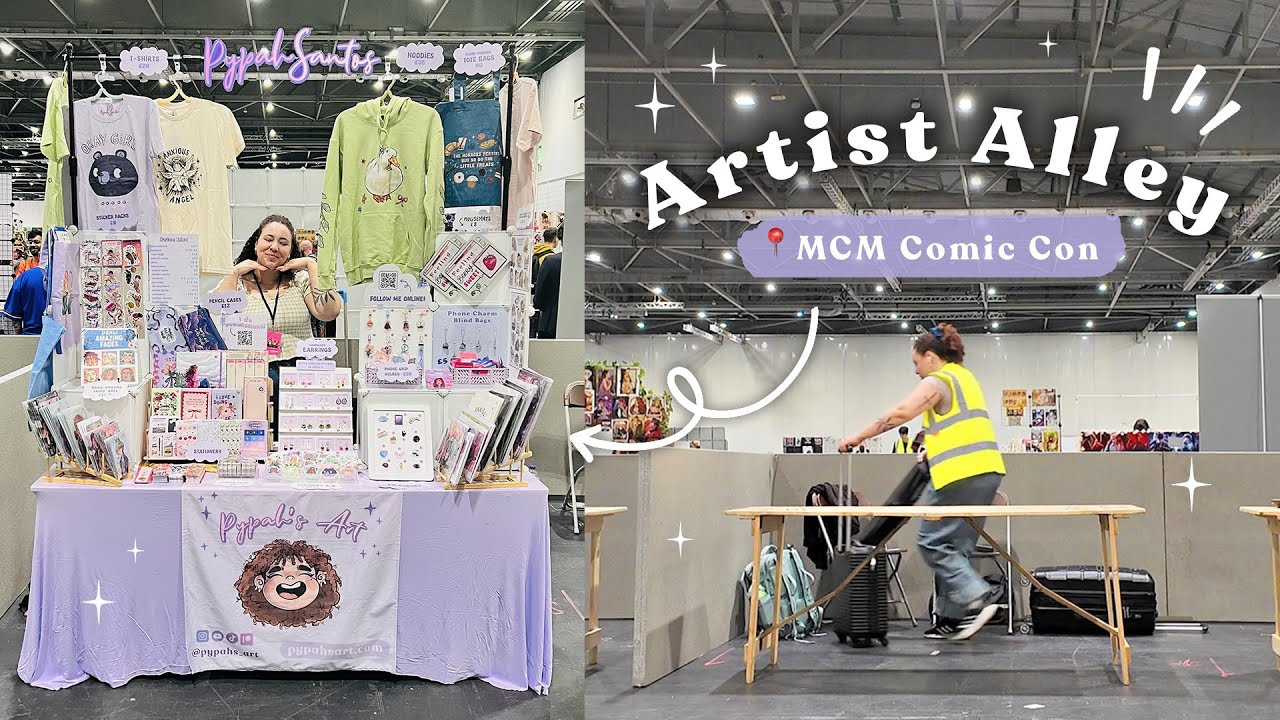 My biggest Artist Alley set up *EVER* 🌟 Artist Diaries