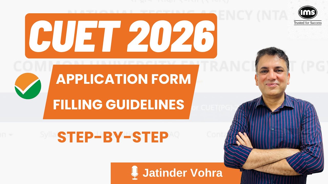 CUET UG 2026 Application Form | Step by Step Registration Process | Subject Selection Guidance