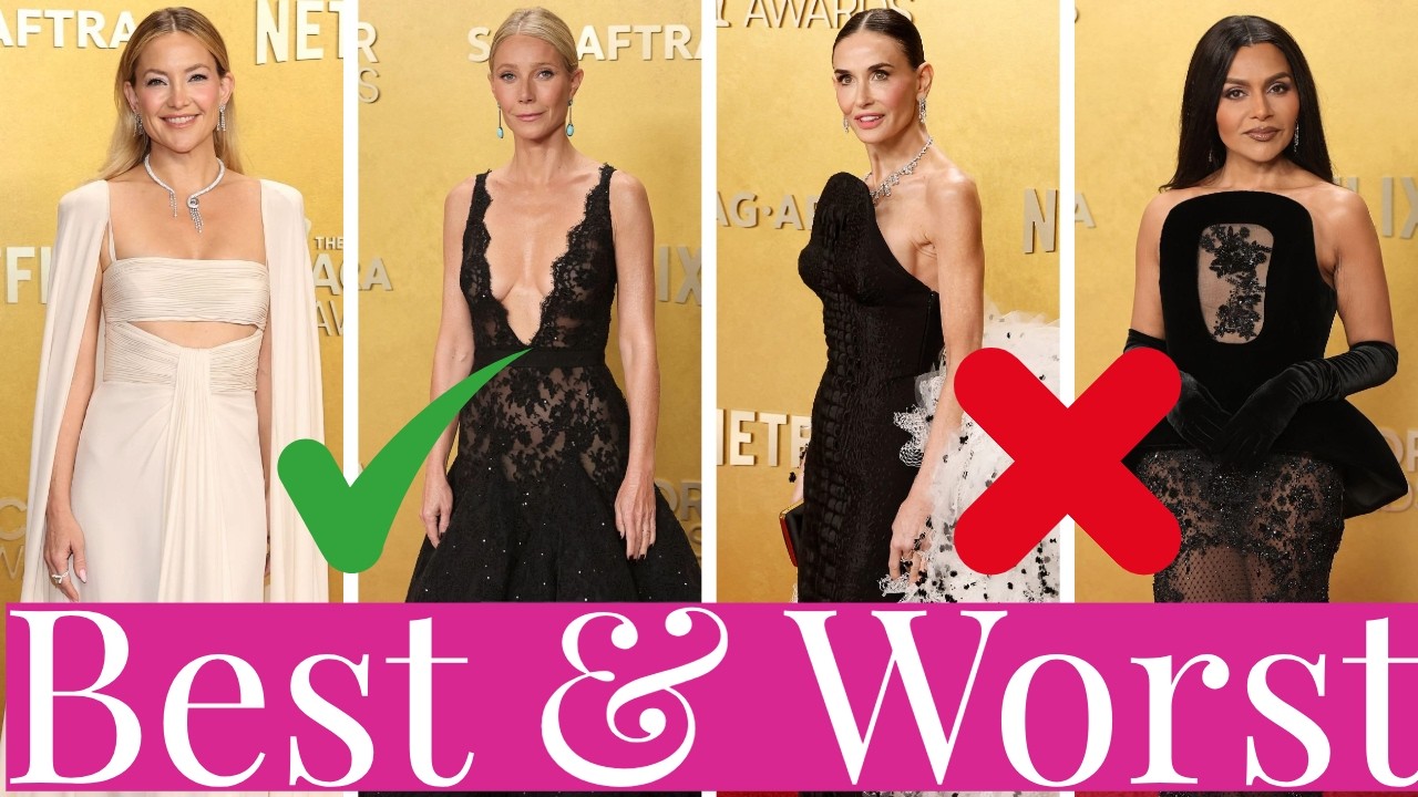 Best & Worst SAG Actor Awards Fashion: Kate Hudson, Demi Moore, Mindy Kaling, Kristen Bell