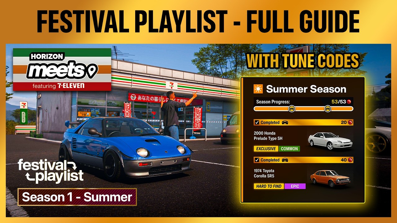 How to Complete 'Horizon Meets - ' Summer Playlist - Full Guide with Tune Code | Forza Horizon 6