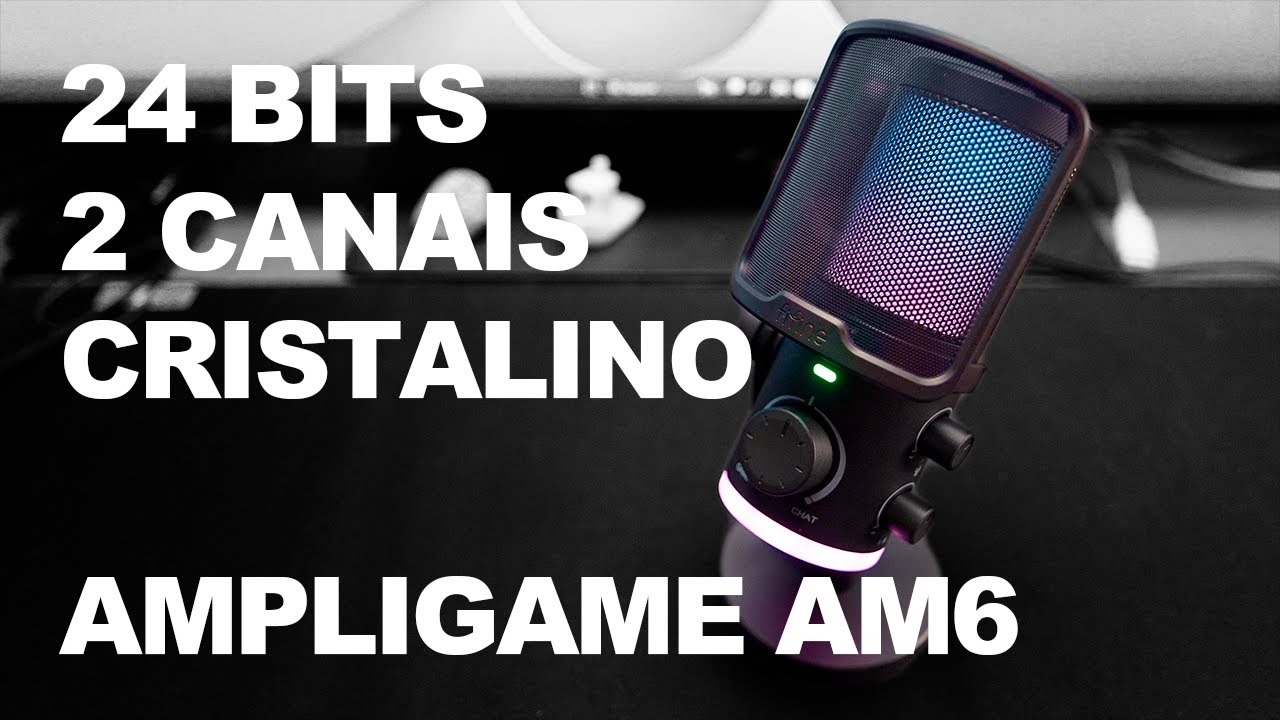 Review Fifine Ampligame AM6 - Microfone de 24bits duplo canal