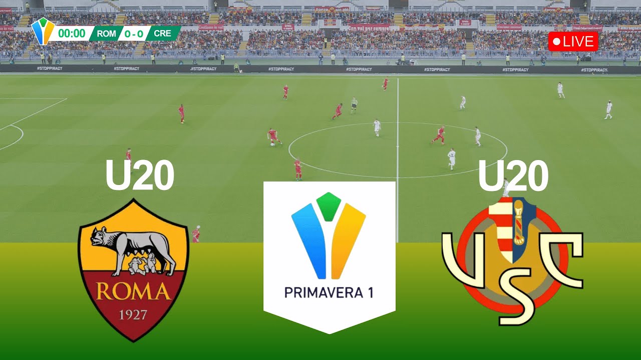 🔴LIVE Primavera 1 - Round 19 - AS Roma U20 vs Cremonese U20 - Live Score & Commentary Gameplay