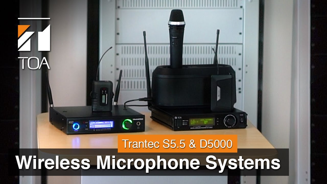 Digital & Analog Wireless Microphone Systems D5000 & Trantec S5.5 for speech and music