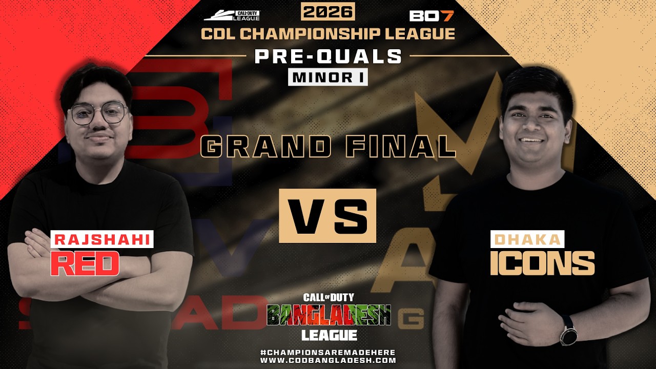 CDL CHAMPS LEAGUE | PRE-QUALS | MINOR 1 | GF | RAJ RED vs DHK ICONS