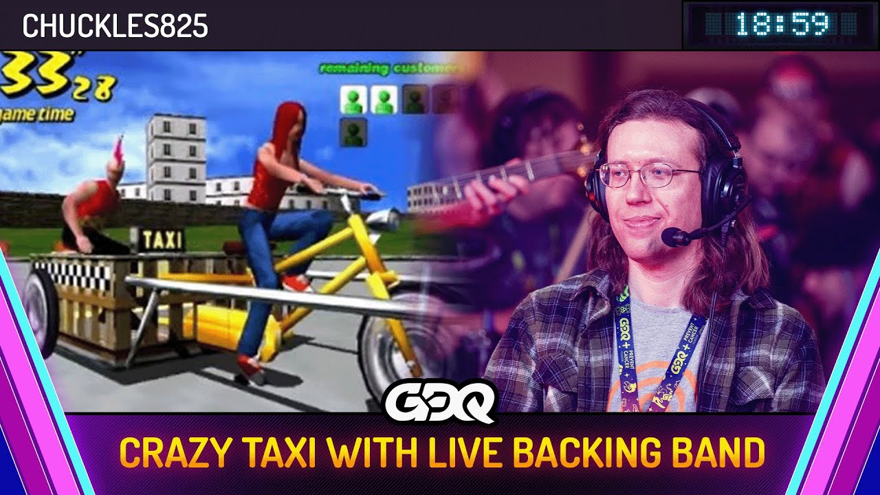 Crazy Taxi with Live Backing Band by chuckles825 in 18:59 - Awesome Games Done Quick 2025