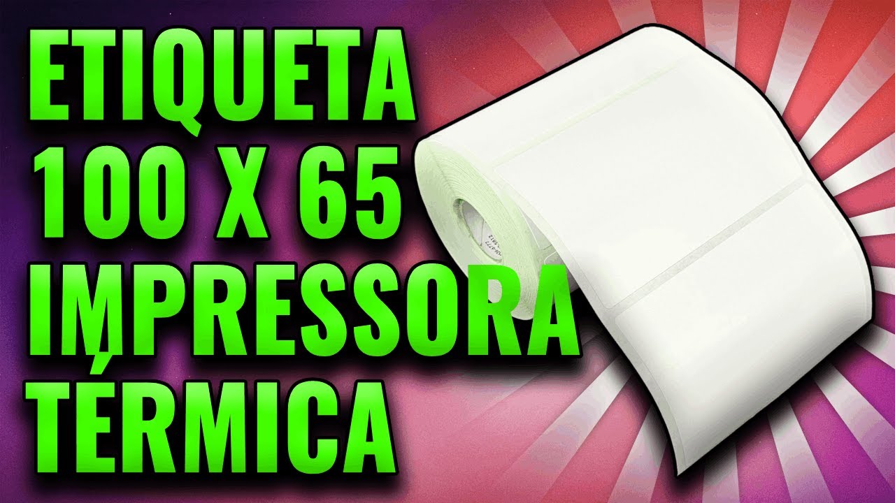 Etiqueta 100x65mm 10x6,5cm Couche, BOPP, Térmico, Poliéster para impressora Zebra, Argox, Elgin