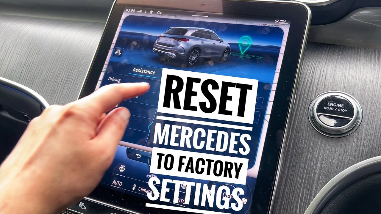 How to reset the infotainment for Mercedes 2021-2025 & DELETE GPS-based activations