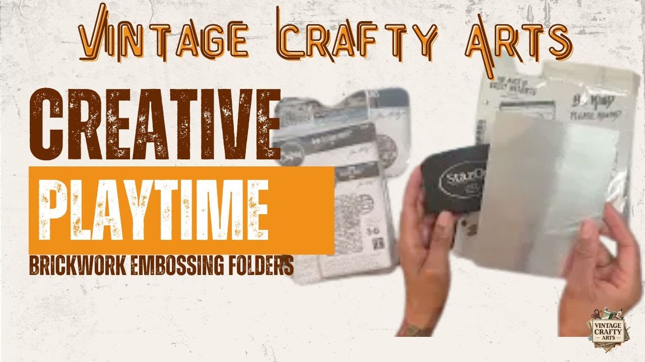 DIY Graffiti Brick Wall Art: Embossing Folder & Stamp Play! Pt1