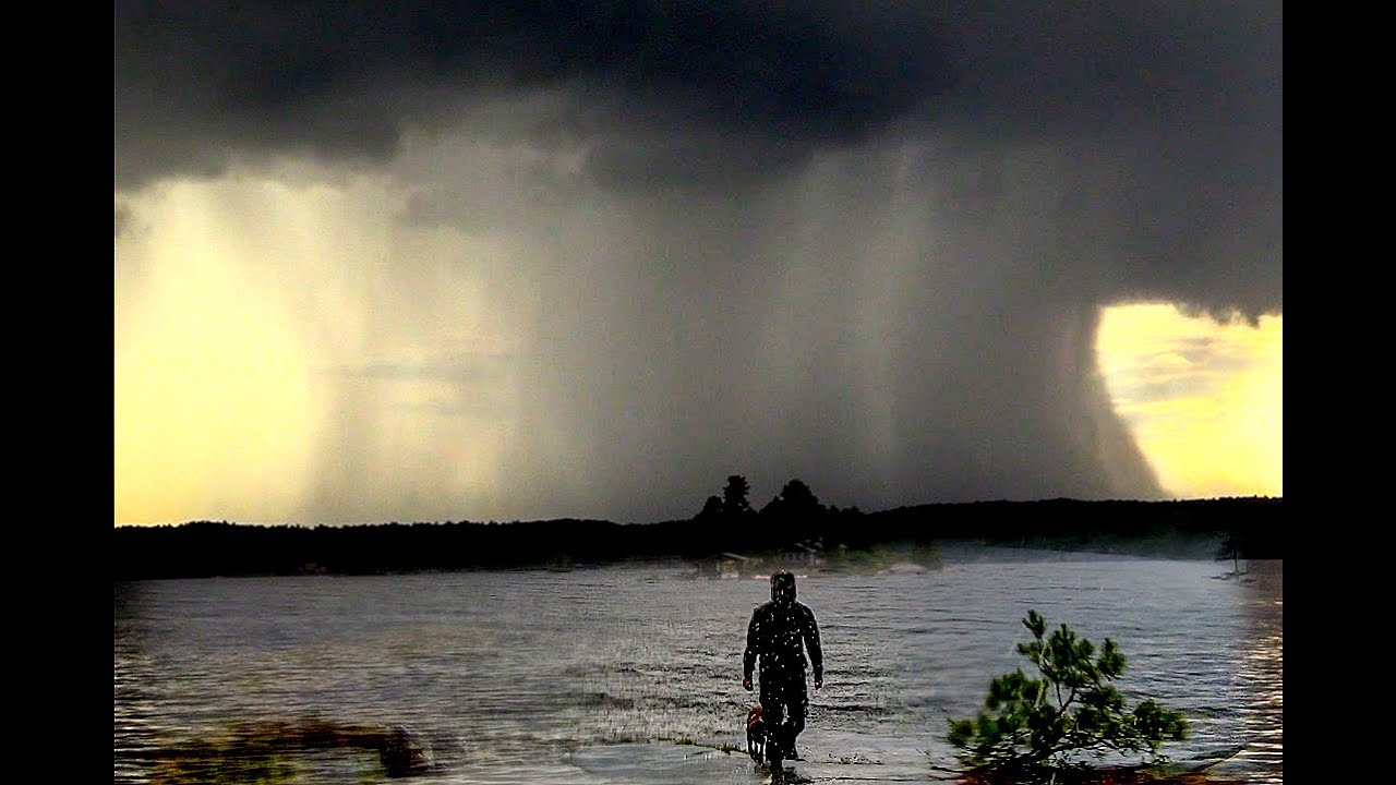 Overnight in a Thunderstorm Heavy Rain