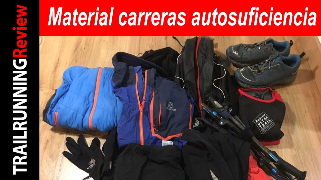 Material necesario para carreras de autosuficiencia