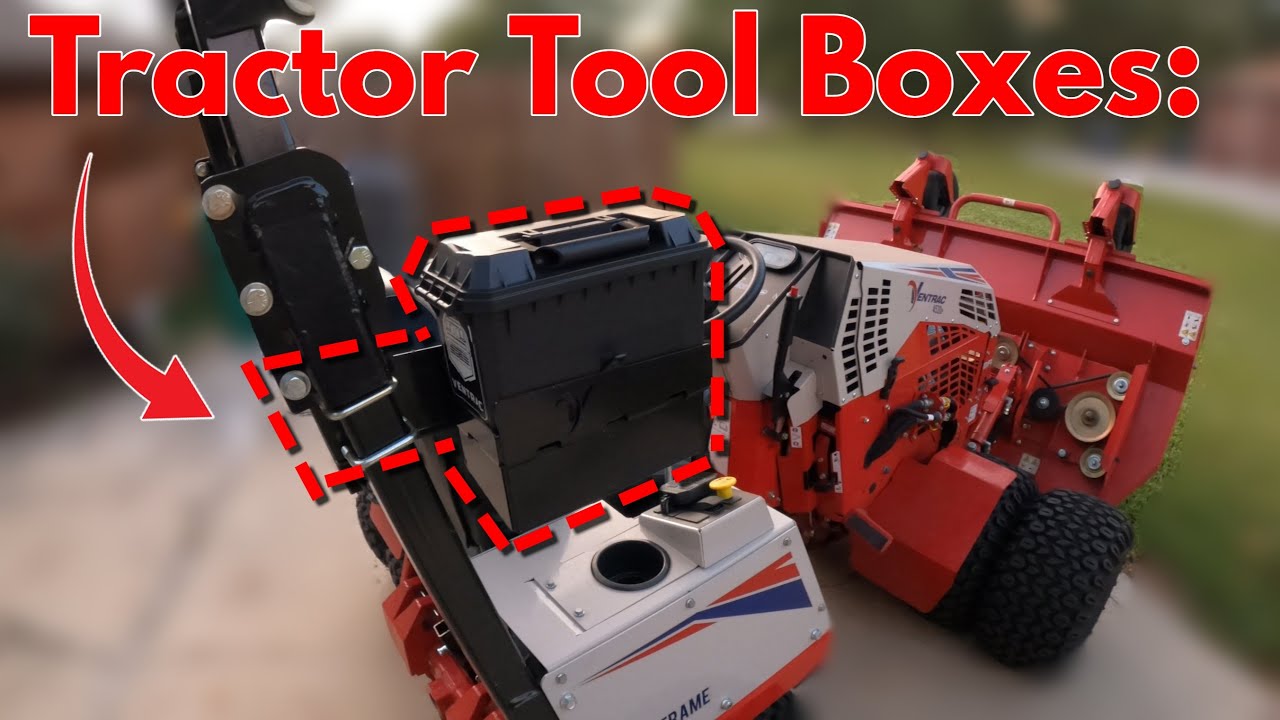 New Tractor Tool Box Mounts & Boxes For Ventrac 4520