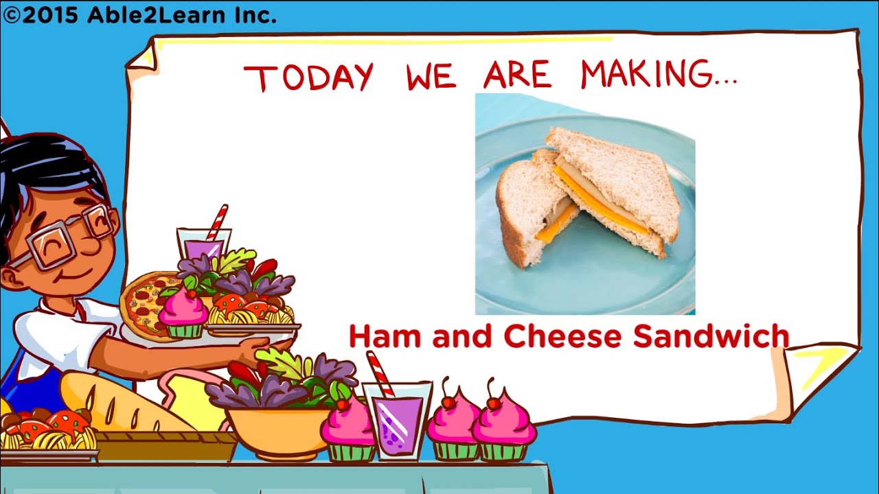 Let's Cook! Life Skills - Kids with Autism - Ham and Cheese Sandwich (Level 3)