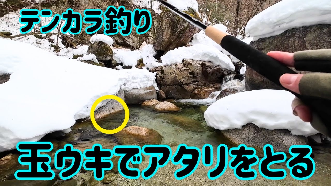 低水温でもテンカラで釣れる！最後はまさかの・・・