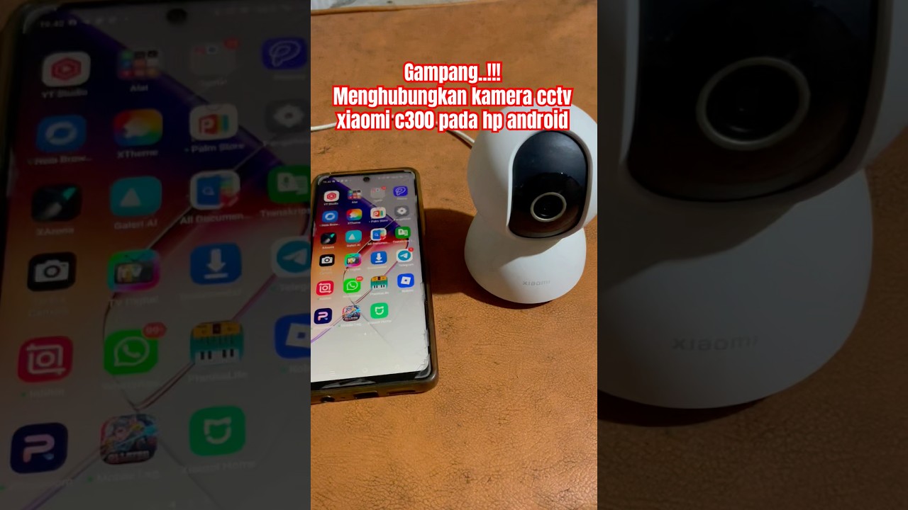 🔴 Cara menghubungkan kamera cctv xiaomi c300 ke hp #cctvxiaomi #xiaomic300 #c300