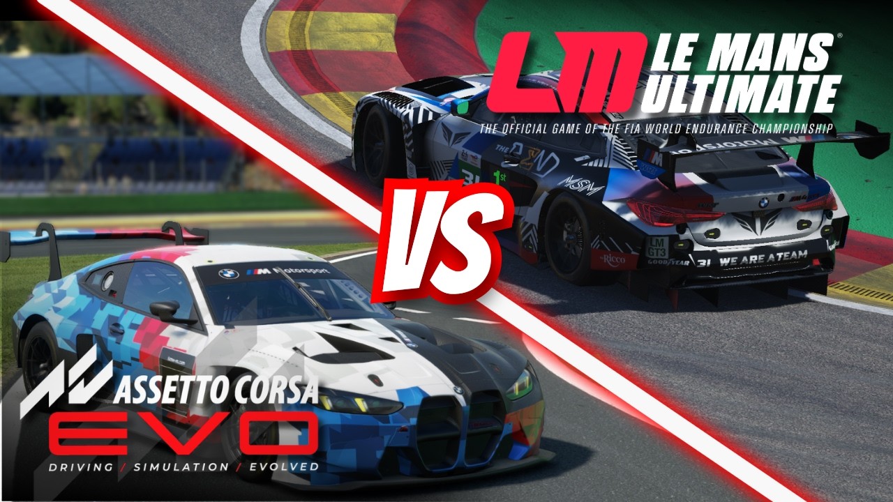 АБСОЛЮТНОЕ сравнение симуляторов GT3: AC EVO против LMU (M4 GT3 Evo)