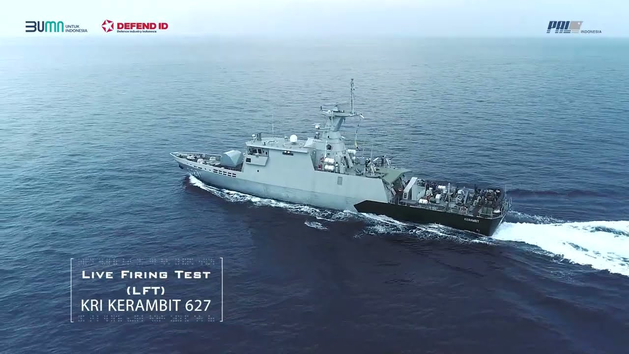 KRI Kerambit-627 Sukses Lumpuhkan Target dalam Uji Penembakan Live Firing Test