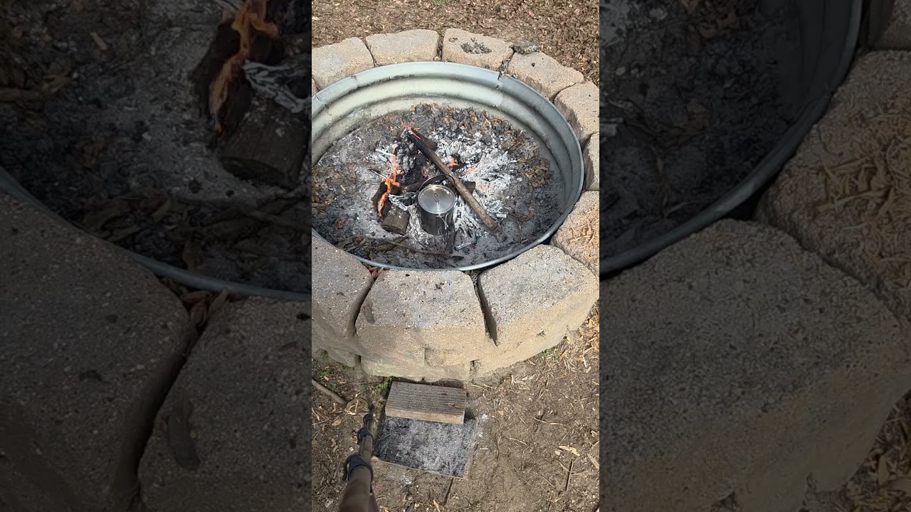 Backyard Bushcraft Flint and Steel and some soup