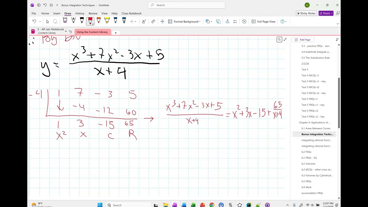 2/4/26 ap calc - 3rd hour