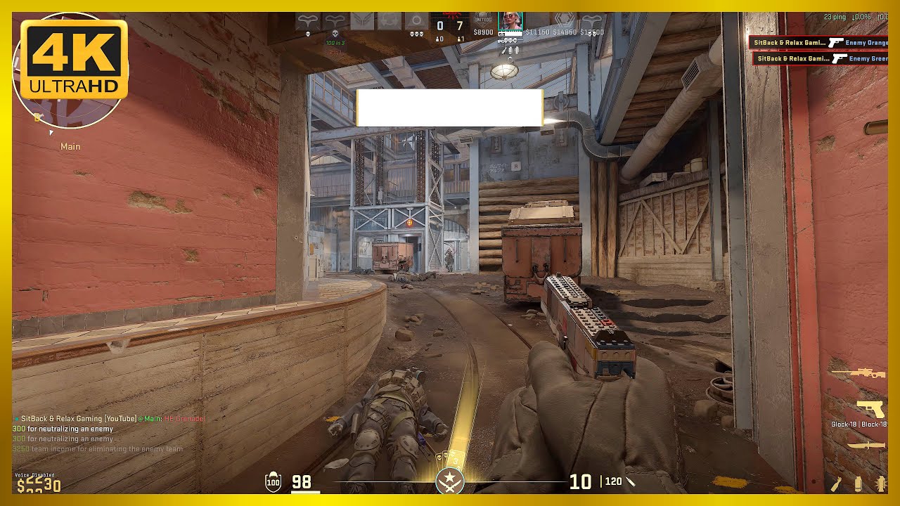 Counter Strike 2 Golden Ranked Gameplay 4K