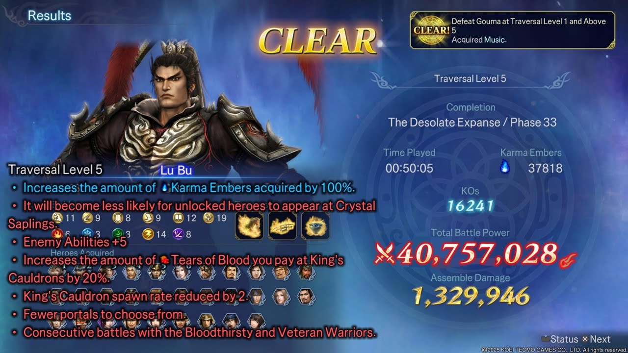 WARRIORS: Abyss - Traversal 5: FULL Game Clear Maximum Difficulty + Additional Boss!