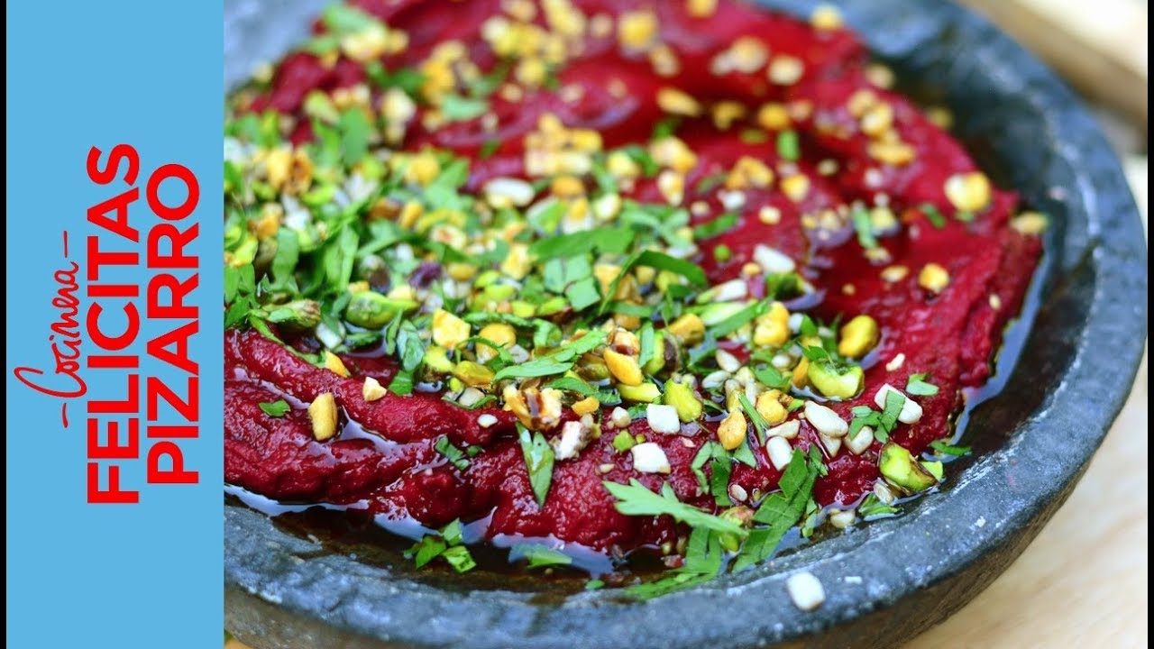 Hummus de Remolacha (Beetroot Hummus) | Felicitas Pizarro