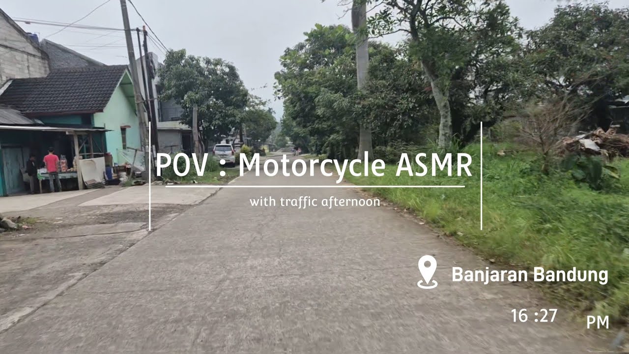 POV : Motorcycle ASMR || Traffic afternoon at Soreang Banjaran road