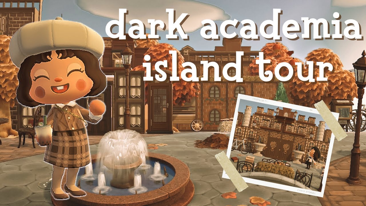 Экскурсия по моему острову в стиле «темной академии»!! // Animal Crossing: Новые горизонты