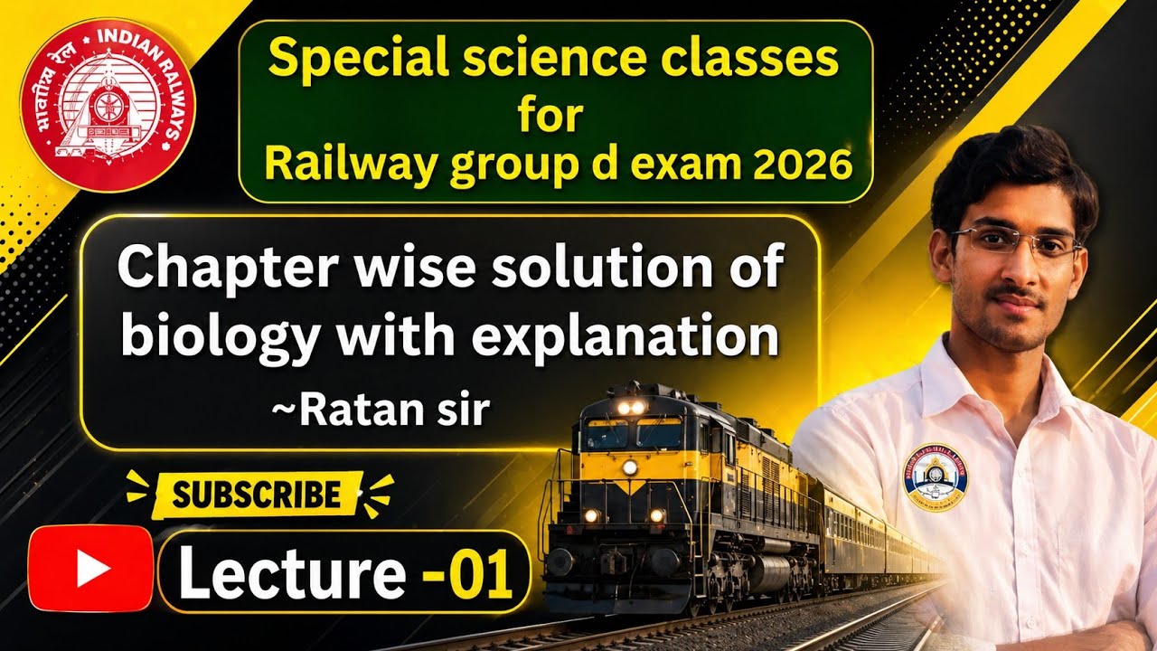  Special Science(Biology) for railway group d exam 2025-26 .