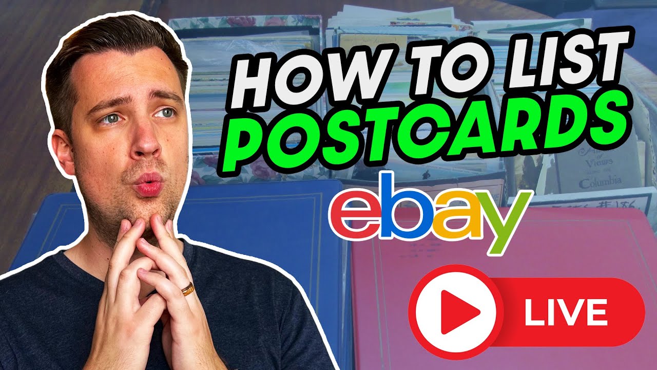 How To List Postcards on eBay (Live Listing Show)