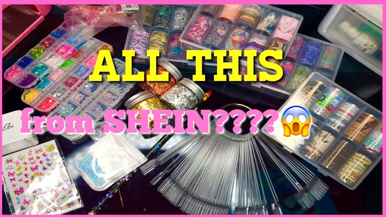 SHEIN Nail Supply Haul 2021 (foils + decals + more) 💅🏽