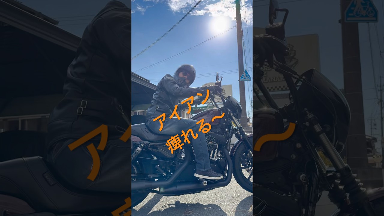 ハーレーアイアンのお客さんです♪新年の挨拶に来てくれました♪