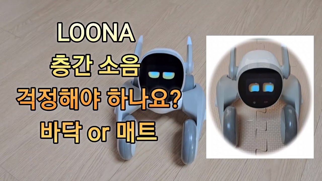 [장][로봇] LOONA inter-floor noise 루나 층간 소음 걱정해야 하나요? 바닥 or 매트