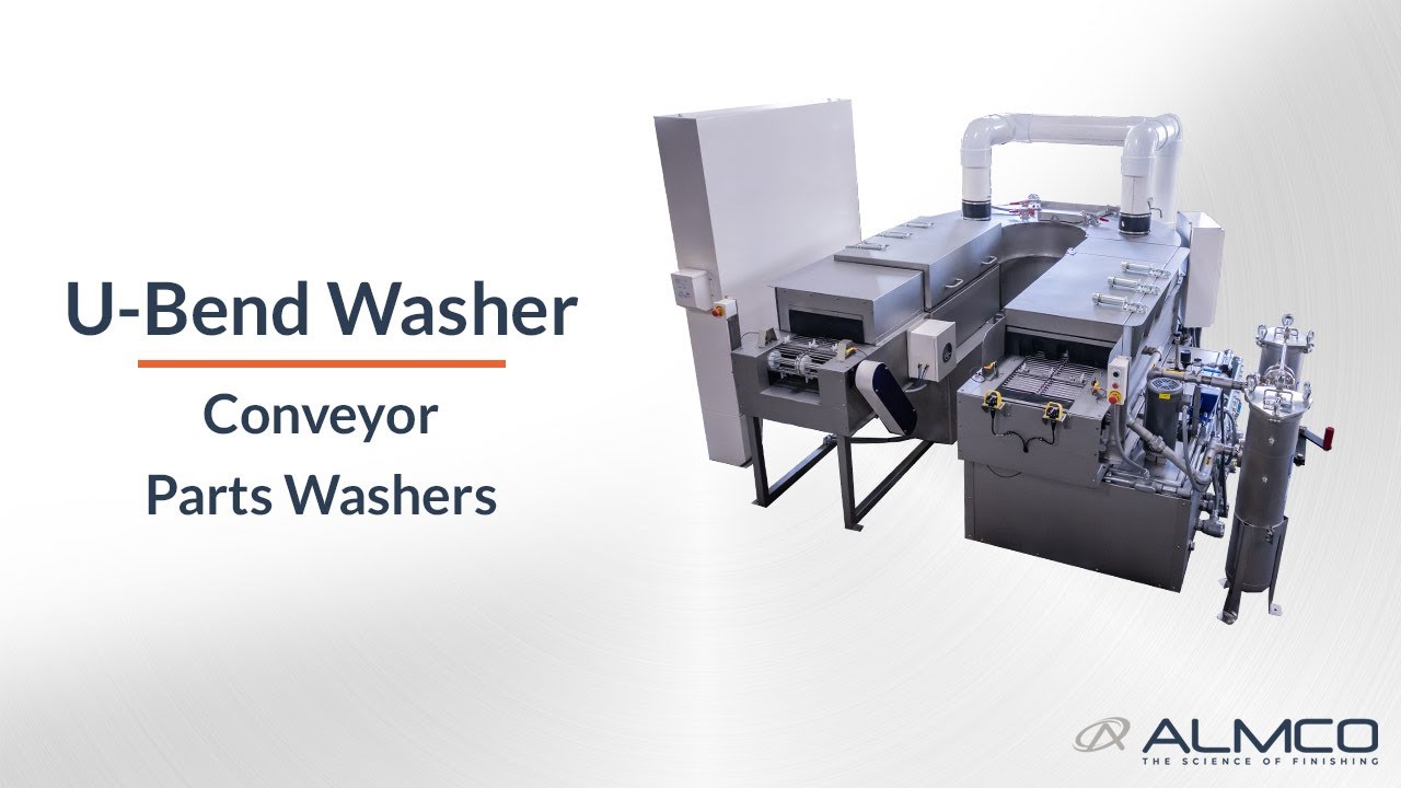 ALMCO's U-Bend Conveyor Parts Washer