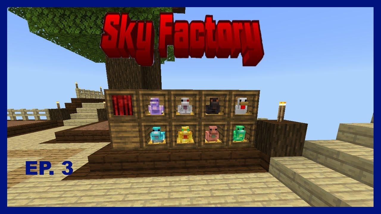 Sky Factory, 3 серия (MCBE): Куры-рудовозы и автоматизация машин!!!