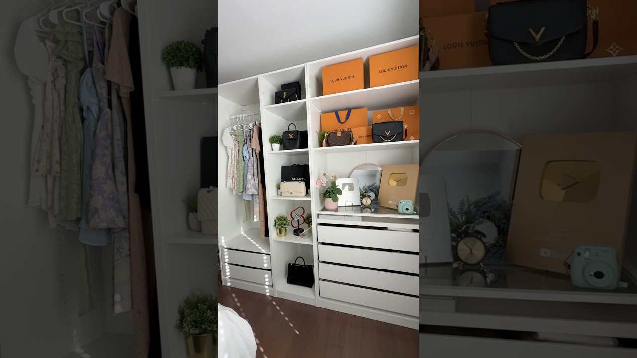 Love how my ikea pax system turned out. My inner child is screaming 🥹🎀❤️ #ikea #lifestyle #beauty