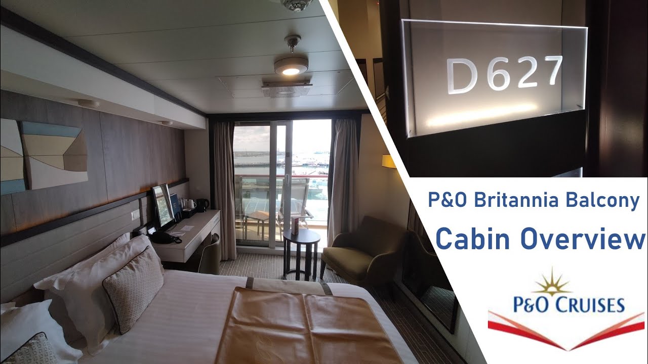 Walk through of our cabin D627 Deck 11 on P&O Cruises ship Britannia - April 2023