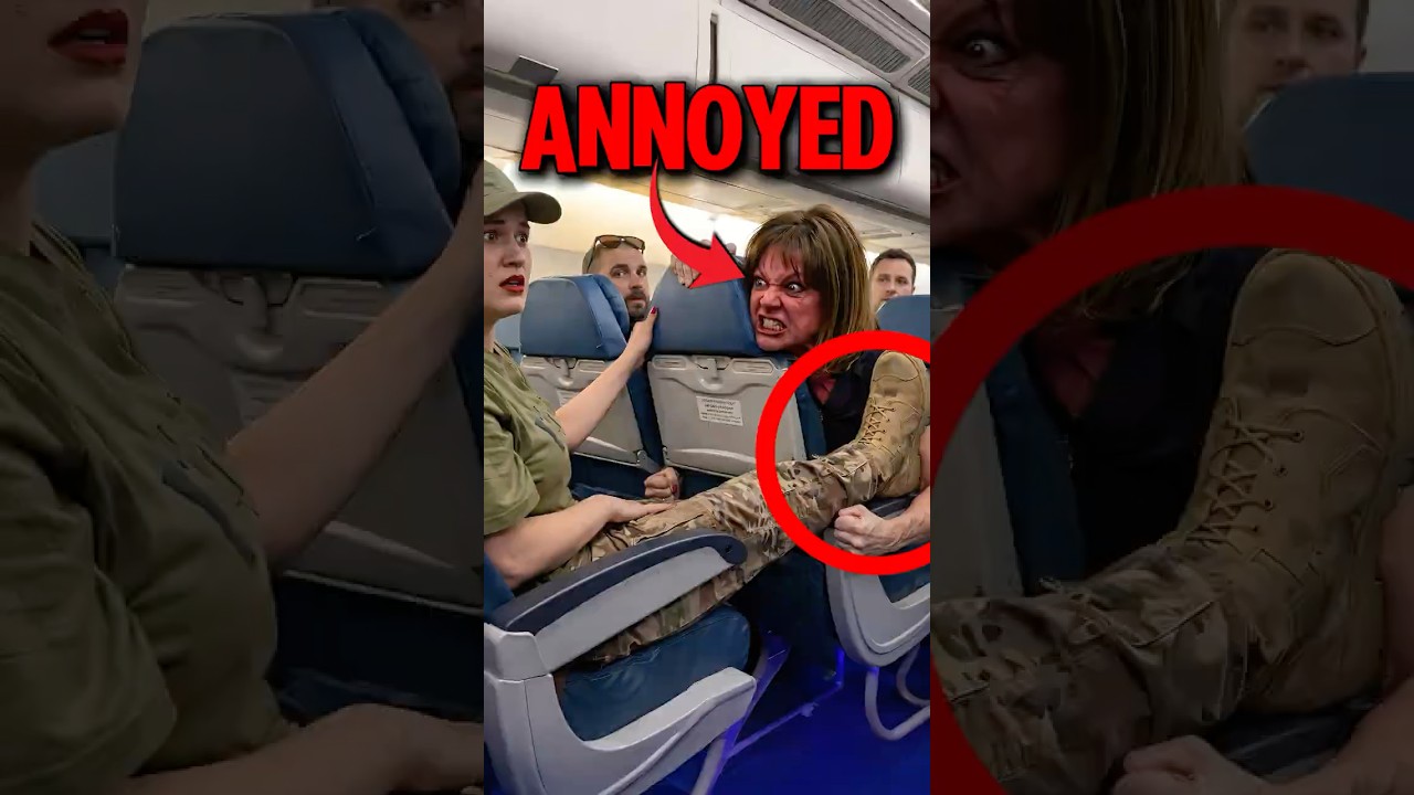 Ten żołnierz spłoszył niegrzecznego pasażera🤬