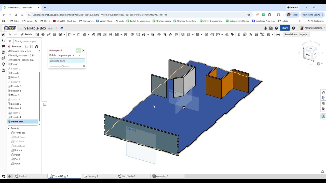 Home Design: Onshape box to home and dxf downloading