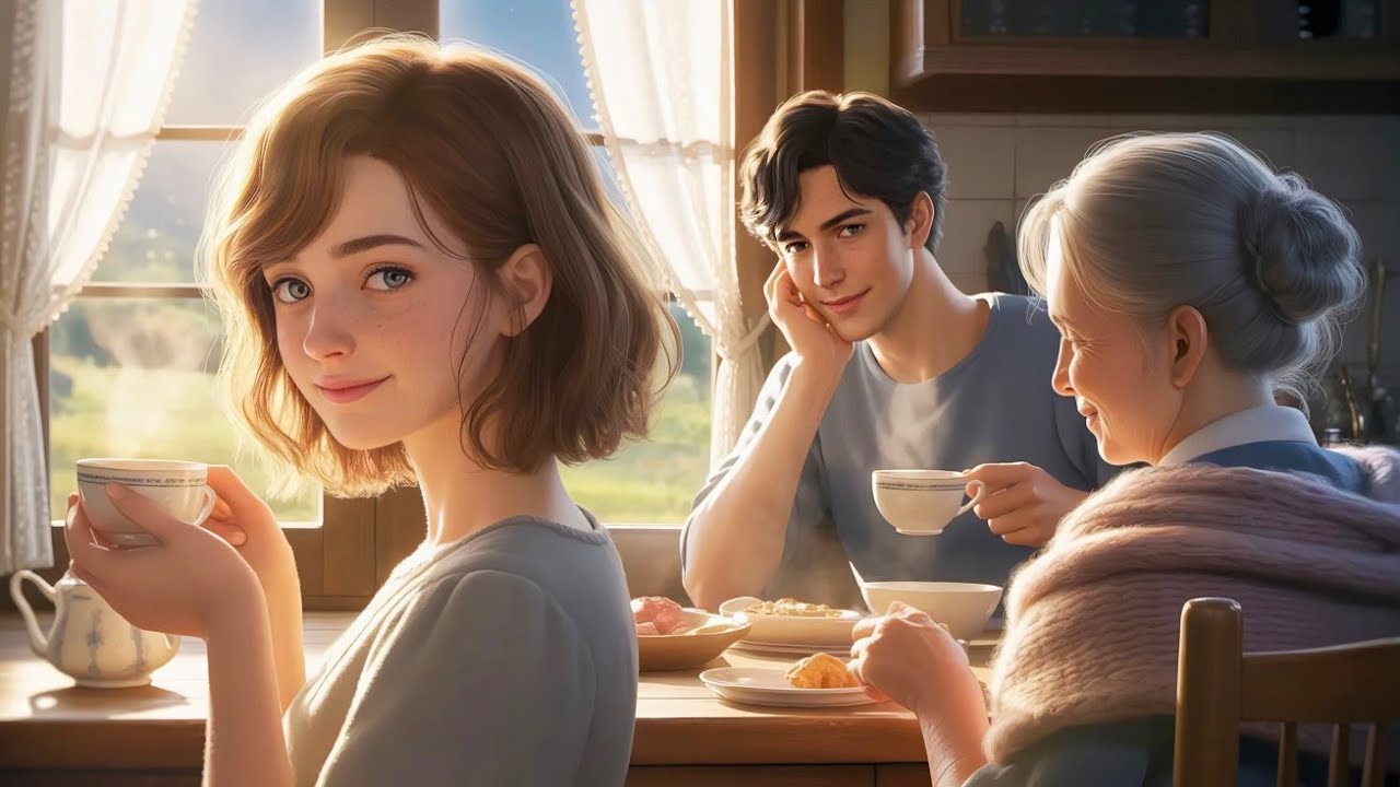 Morning Light Through Old Curtains — A Quiet Breakfast and Gentle Reflection | Ghibli-Style ASMR