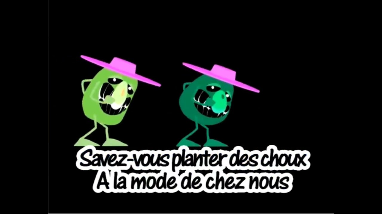 Savez-vous planter des choux karaok&eacute; in g major