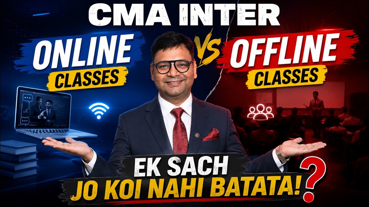 CMA Inter Online vs Offline Classes | Ek Sach Jo Koi Nahi Batata | CMA Classes | SJC