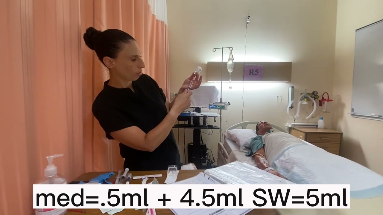 Fall2023 IV push running IV (Morphine)