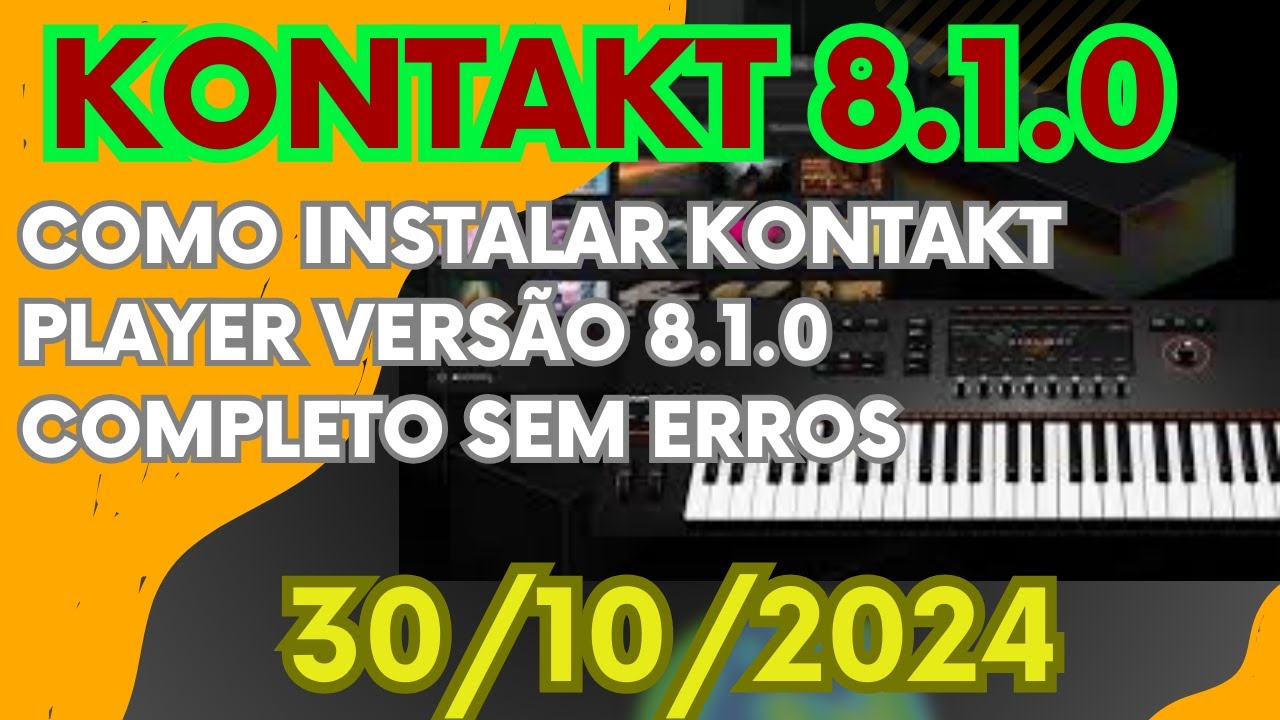 INSTLANDO O KONTAKT 8.1.0 RITIMOS E SAMPLES PARA TECLADOS GRATIS